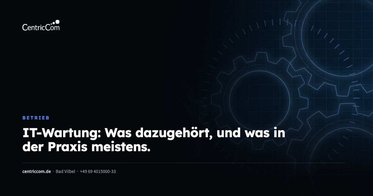 Betrieb, Beitragsbild